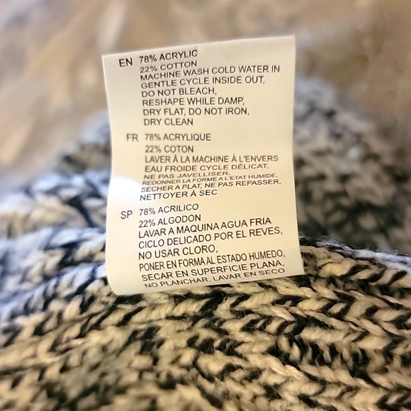 RD Style Daksha Cable Knit Cardigan wrap Style Sweater Gray Size SP - Picture 10 of 10